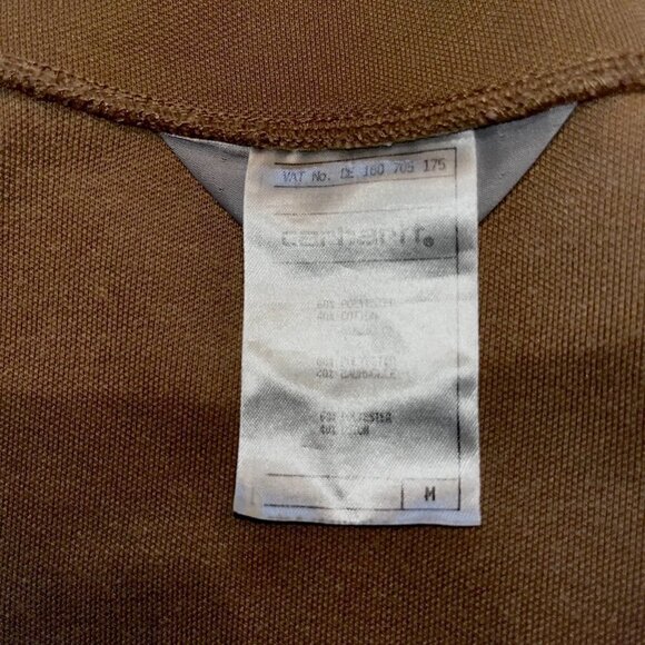 Vintage CARHARTT Full Zip Track Sweat Suit Jacket - Spellout - Brown - EUC -M - Picture 7 of 9